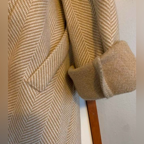 Classic Grey Herringbone Blazer Jacket Coat - Picture 11 of 12